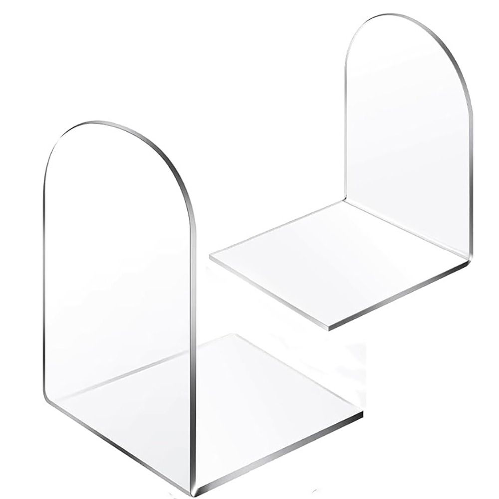 Clear Acrylic Book Stand Holder - Buchstützen aus Acryl für Bücherregale, Buchstützen,