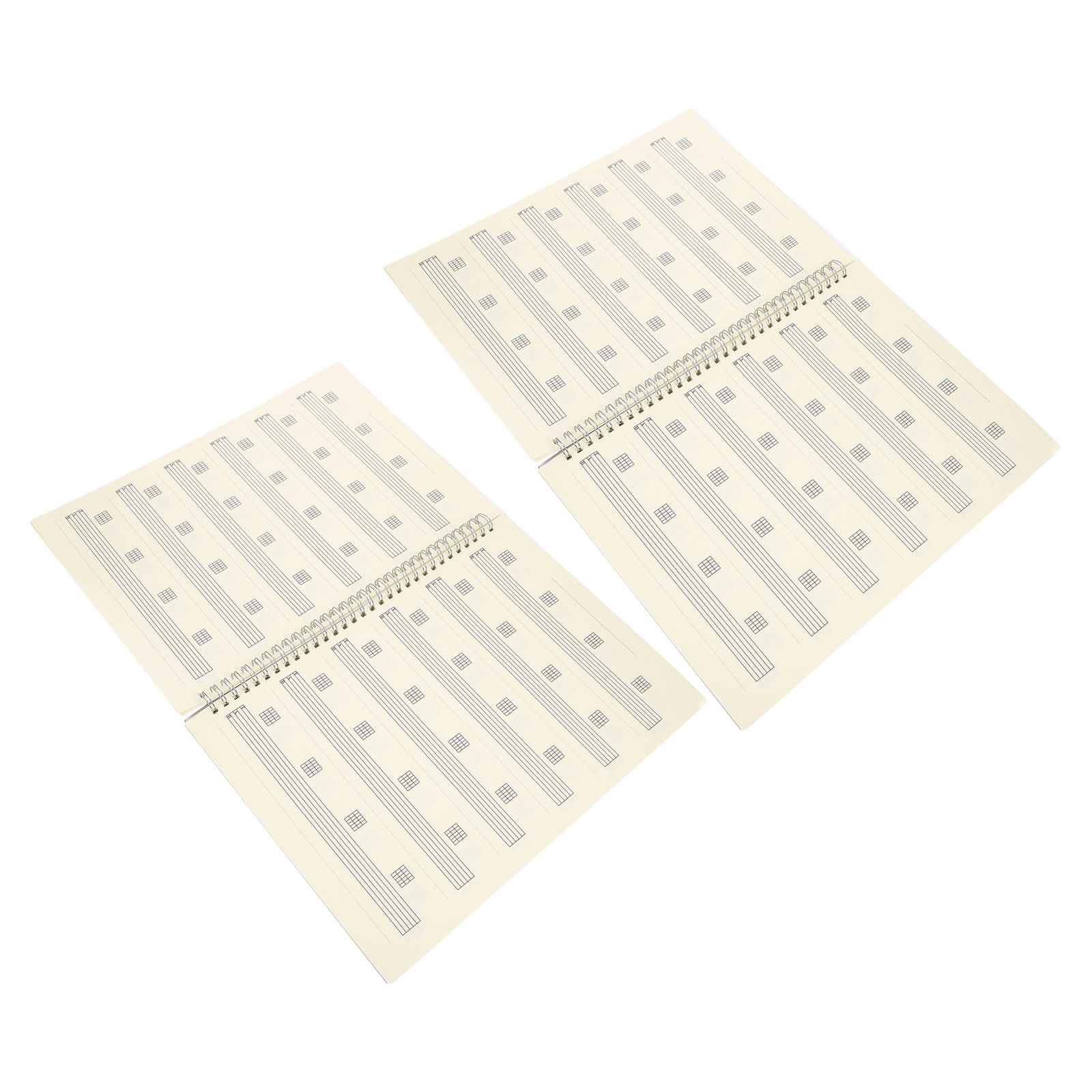 Blank Sheet Music Notebook - 2 Stück 6-Saiten-Gitarren-Tablatur-Notizbuch, leeres Notenpapier, Songwriting-Notizbuch,