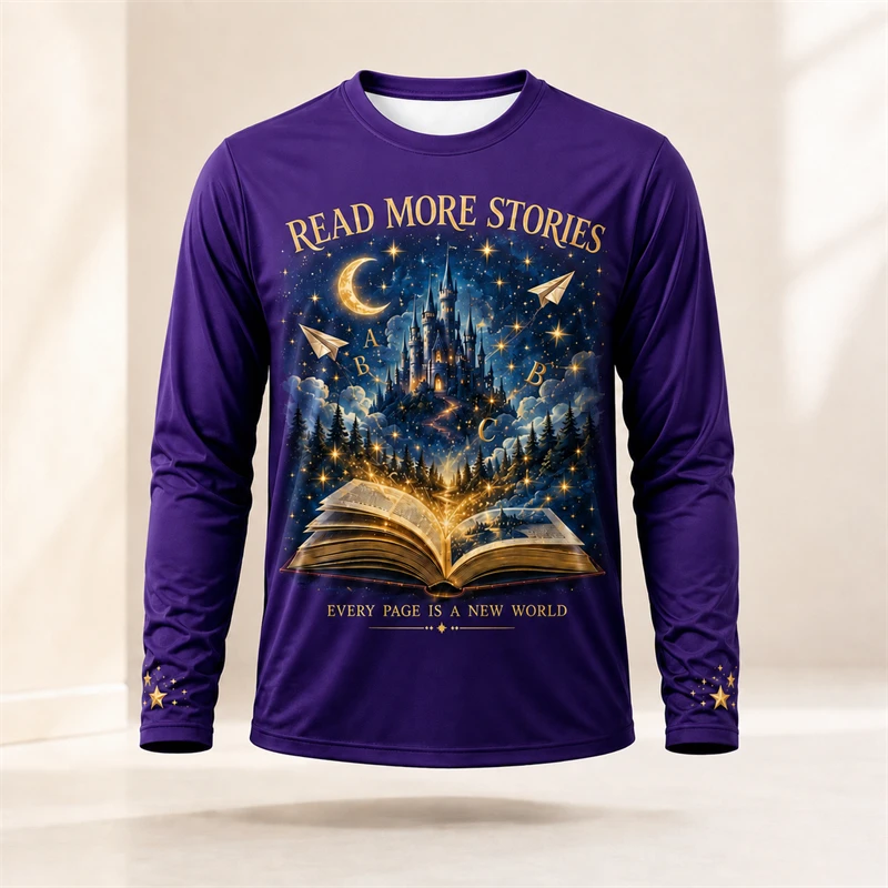 Herren-T-Shirt mit Fantasy-Mot – Books Bewertung und Preis