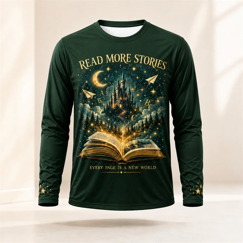 Herren-T-Shirt mit Fantasy-Mot – Books Bewertung und Preis