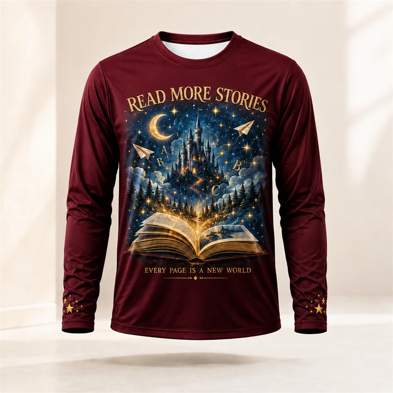 Herren-T-Shirt mit Fantasy-Mot – Books Bewertung und Preis