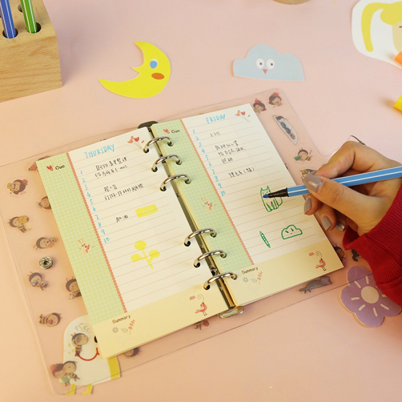 Kawayi A5 A6 Loseblatt-Notizbu – A5 Spiral Dotted Grid Notebook Bewertung und Preis
