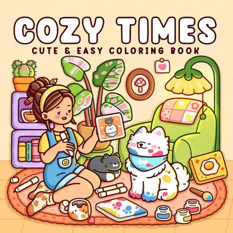 Cozy Time Niedliches und einfa – Adult Coloring Book Stress Relief Bewertung und Preis