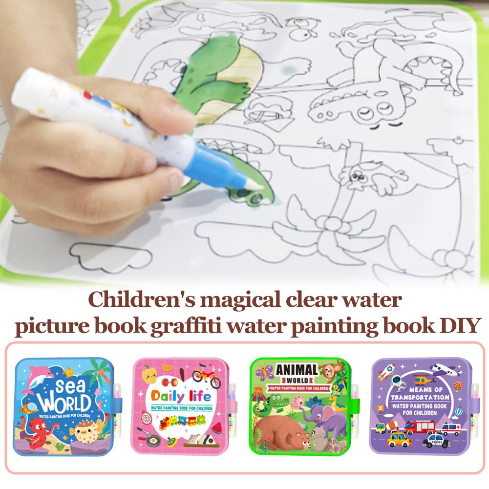 Faltbares Wassermalbuch für Ki – Reusable Water Magic Coloring Book Bewertung und Preis