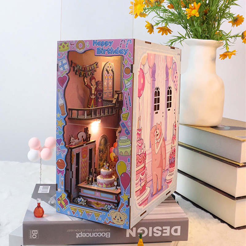DIY Holzbuch Nook Regal Einsat – Diy Wooden Book Nook Kit Shelf Insert Bewertung und Preis